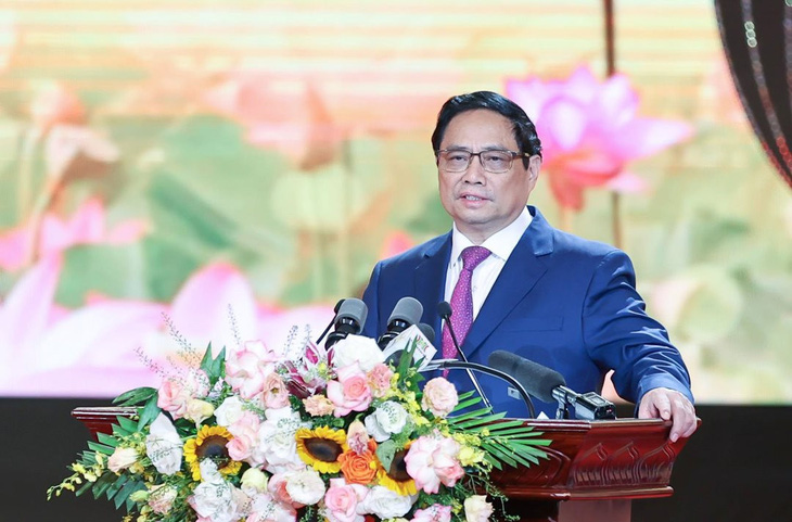 Thủ tướng Chính phủ Phạm Minh Chính phát biểu - Ảnh: NGUYỄN THÀNH